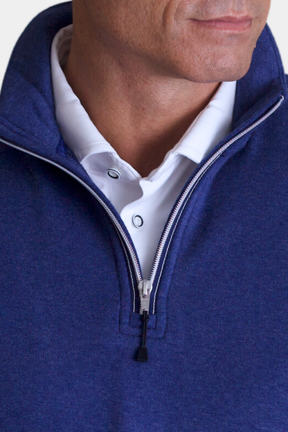 Voey Quarter Zip Sweatshirt - Tokyo Blue Buki