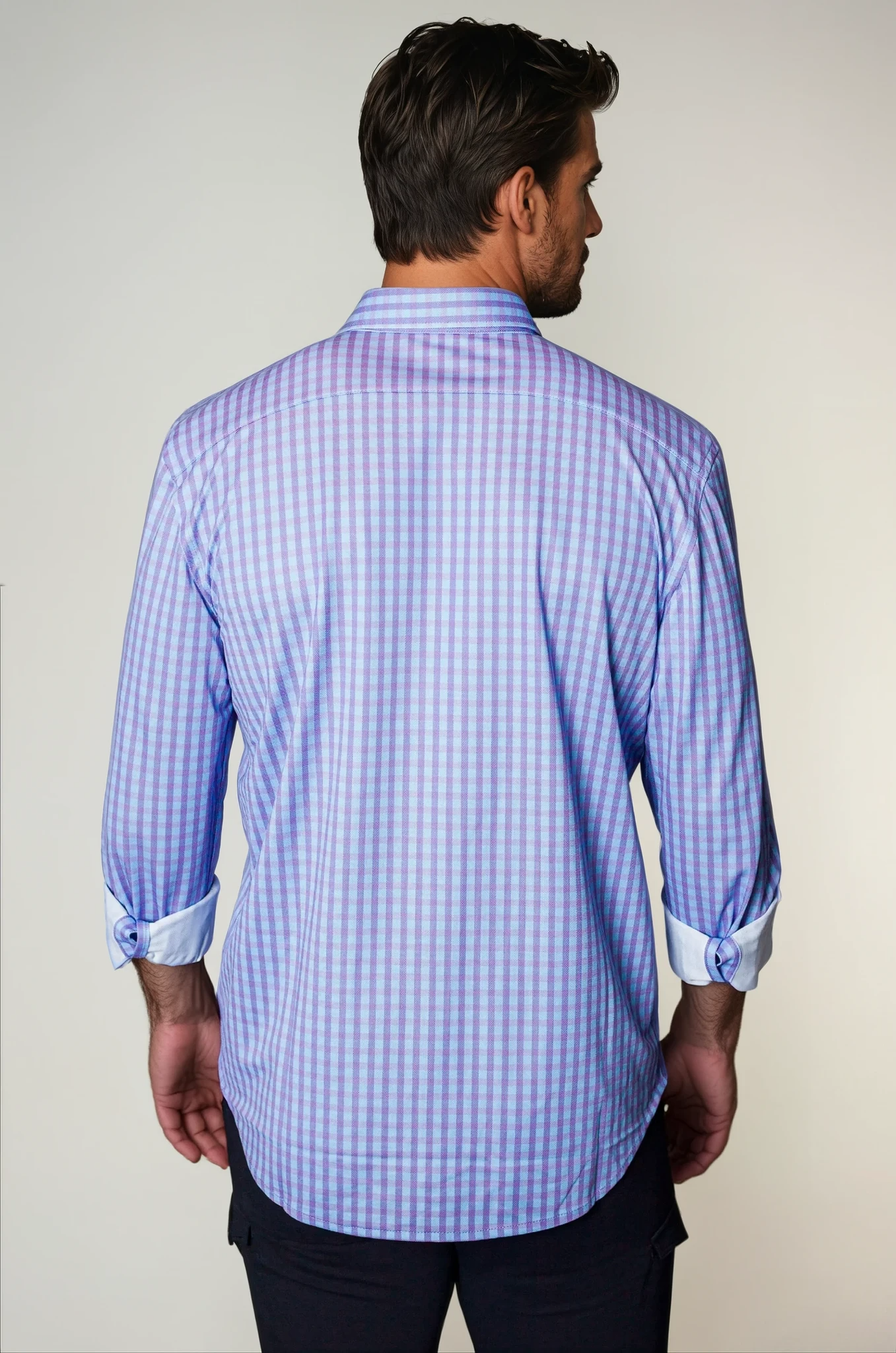 Avant Check Long Sleeve Tech Shirt Buki
