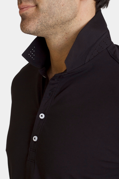 Coolest Polo Tech Shirt - Black Buki