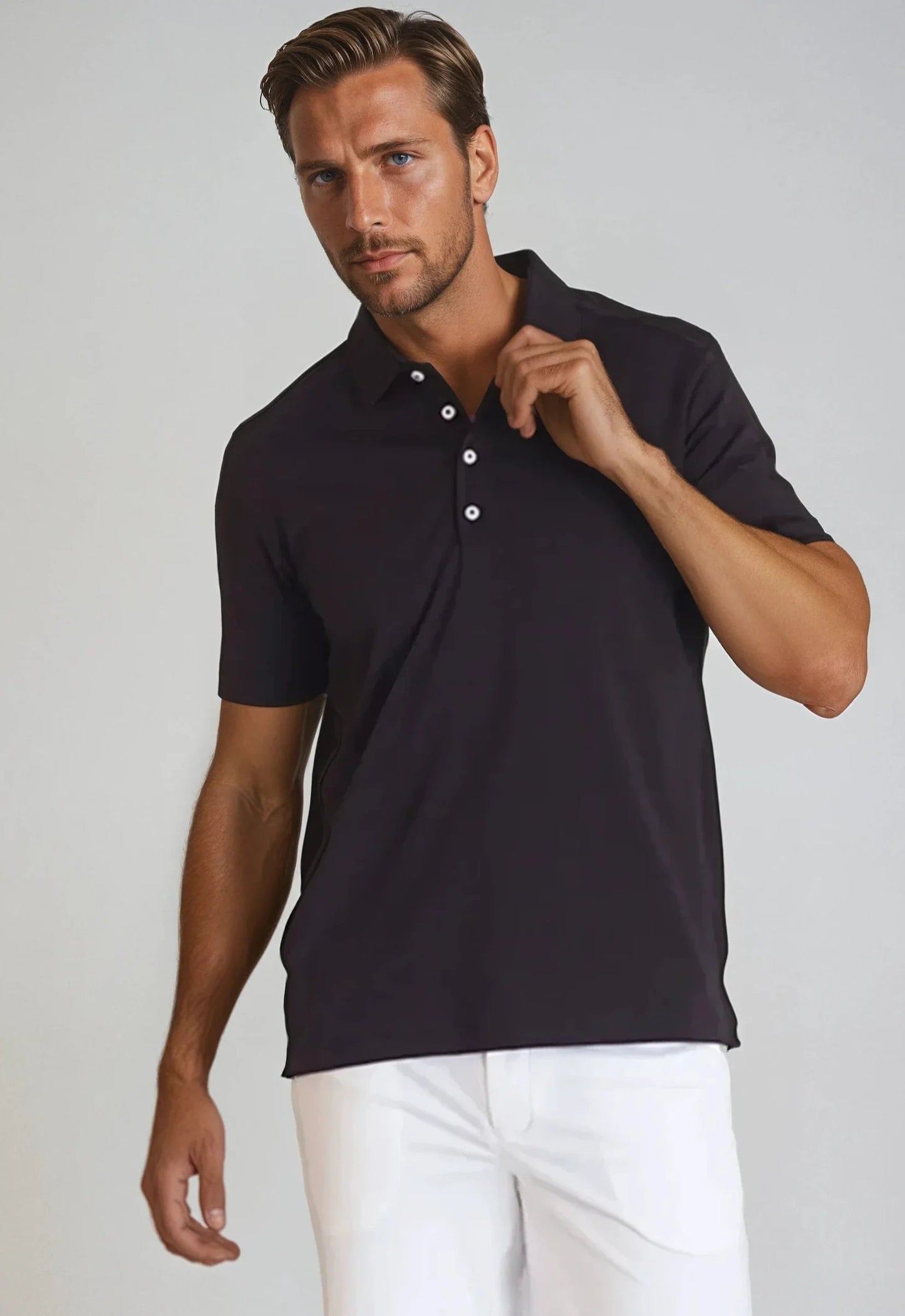 Coolest Polo Tech Shirt - Black Buki