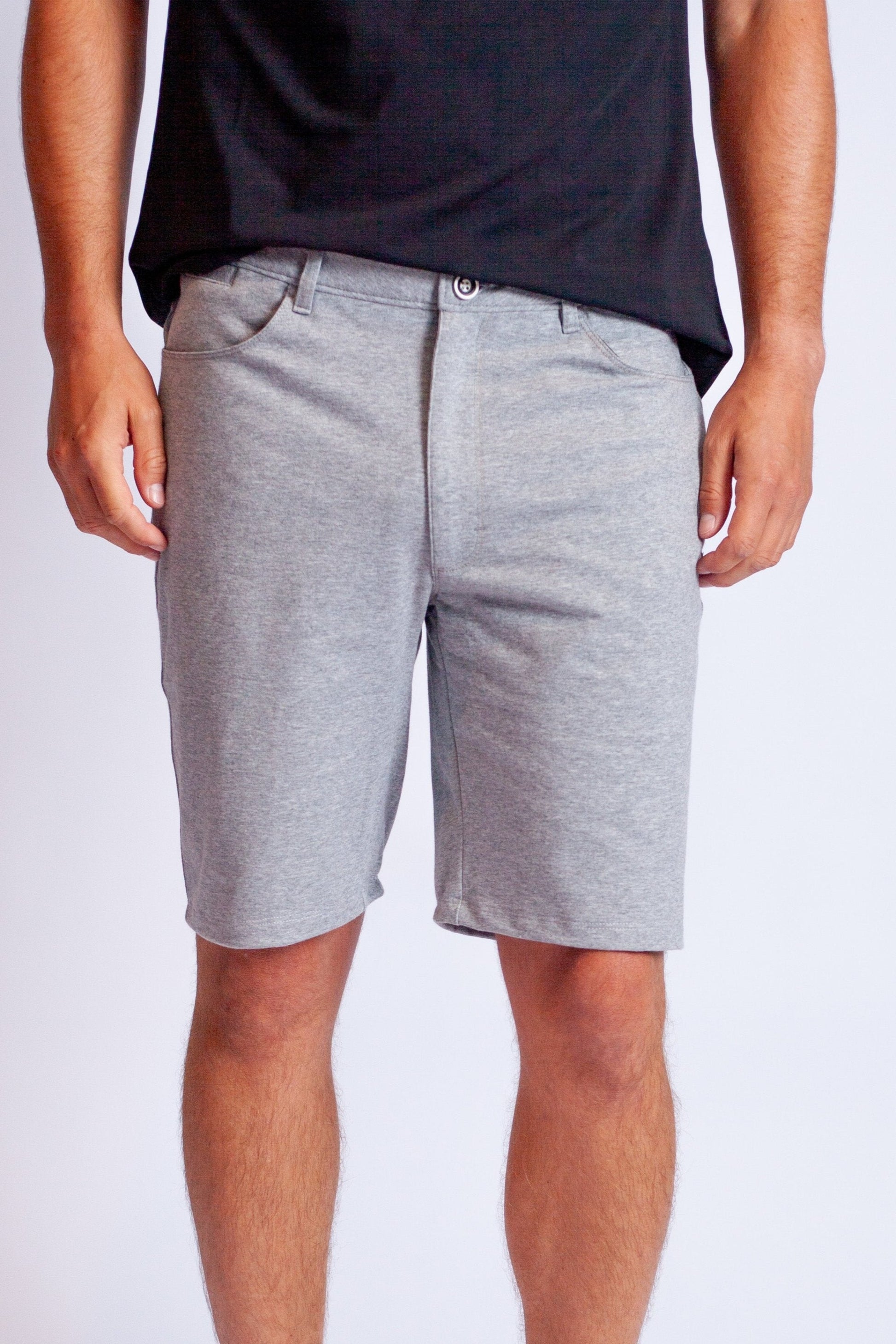 High-Five Tech Shorts - Heather Grey Buki