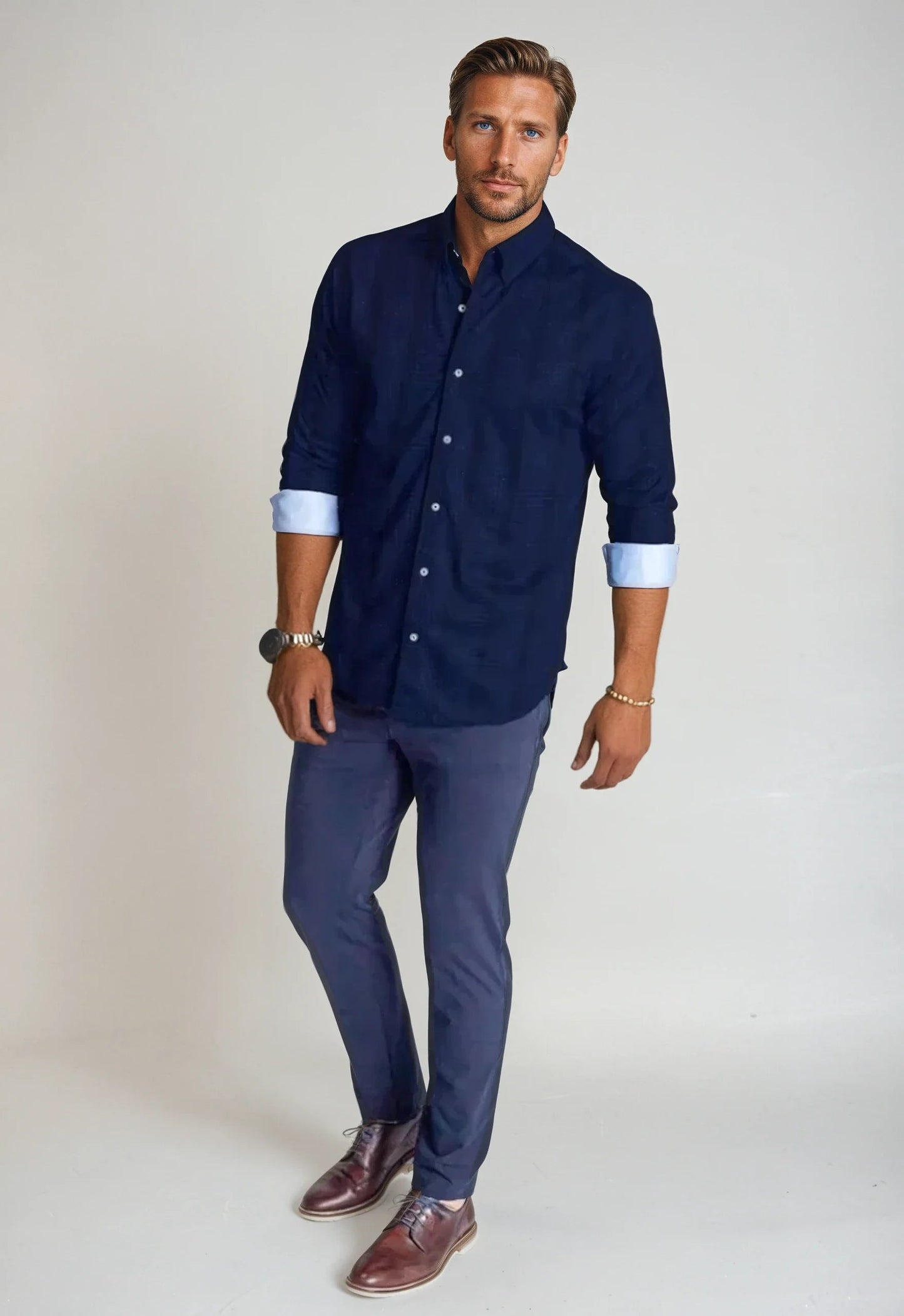 Moody Blues Plaid Long Sleeve Tech Shirt Buki