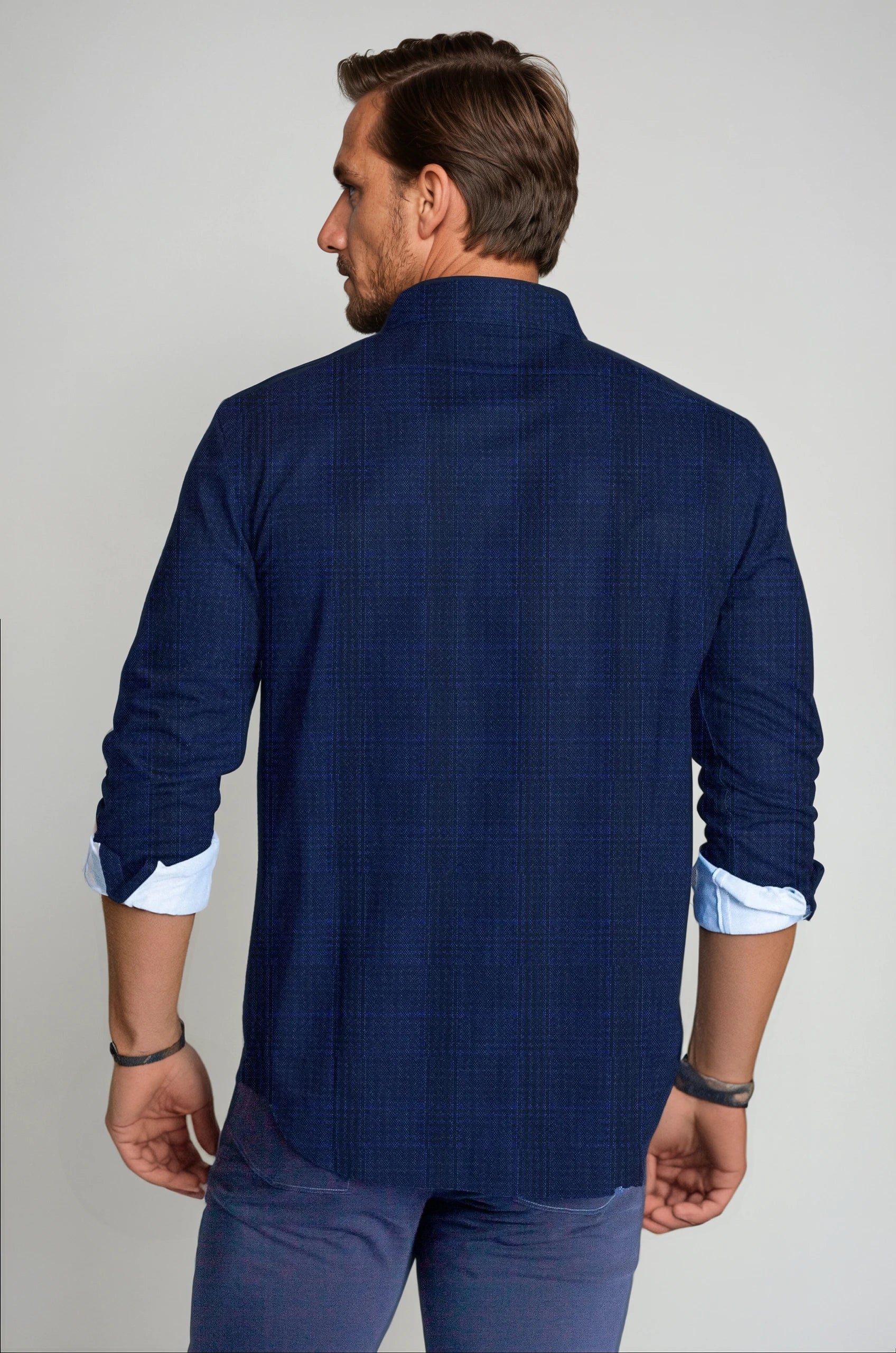 Moody Blues Plaid Long Sleeve Tech Shirt Buki