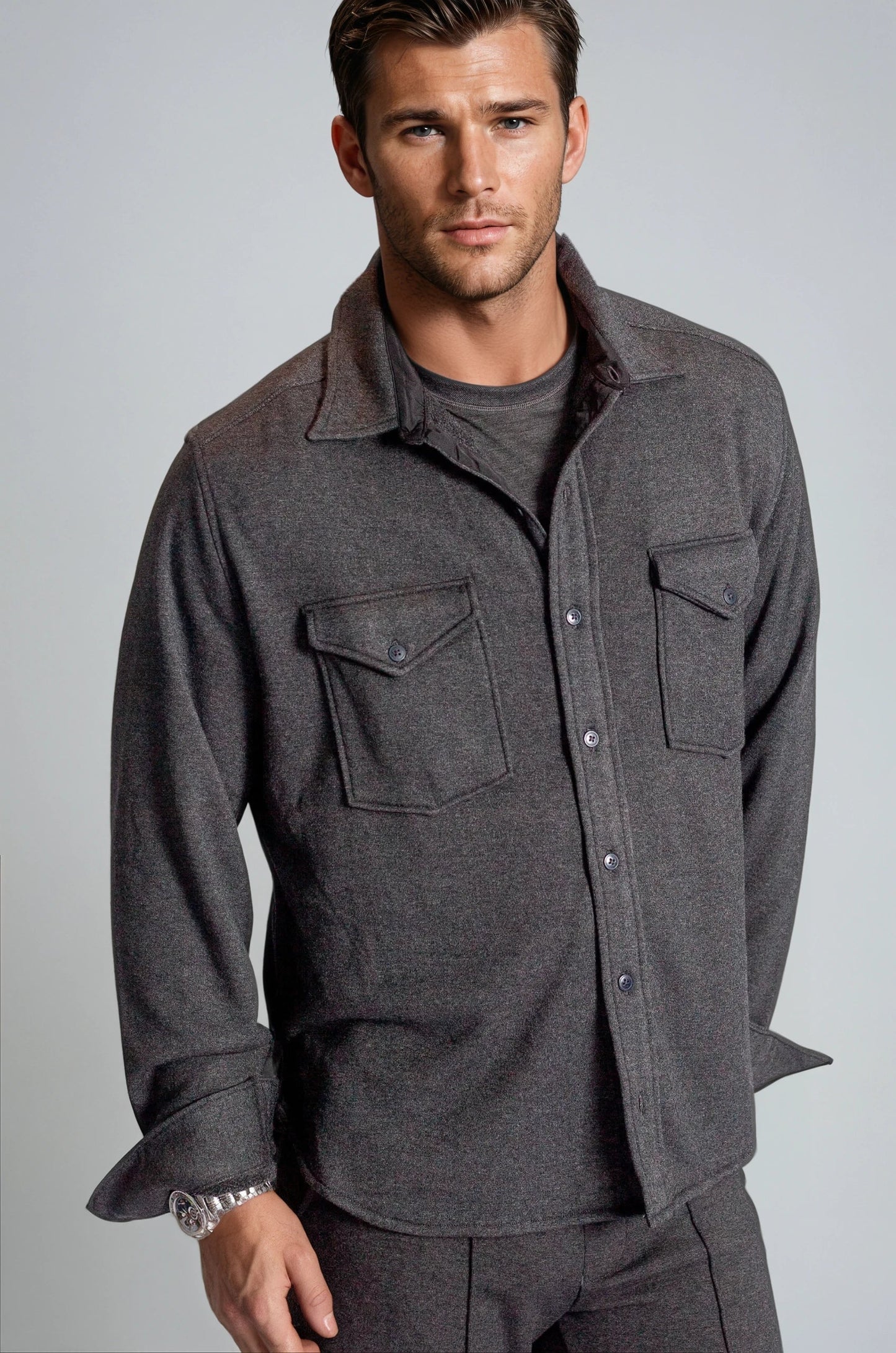 Soft Knit CPO Overshirt Buki