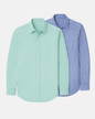 Mauro Dress Shirt 2-Pack - Emerald/Blue Buki