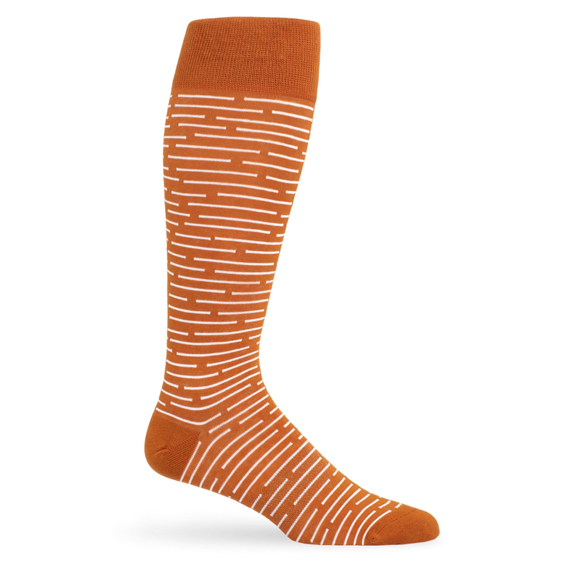 CiderOrange Broken Stripe Dress Socks DeadSoxy