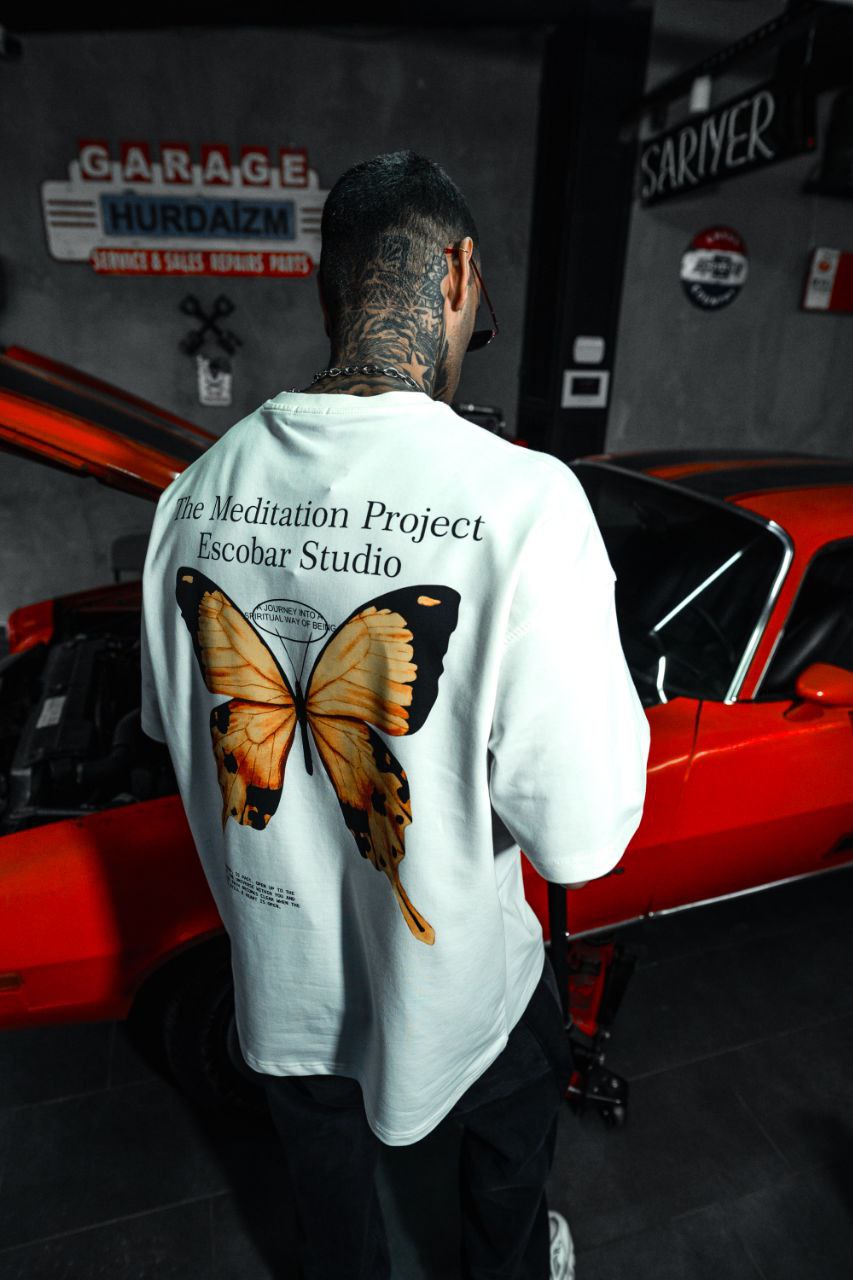 Butterfly T-Shirt - Artistic Graphic Tee Withinblack
