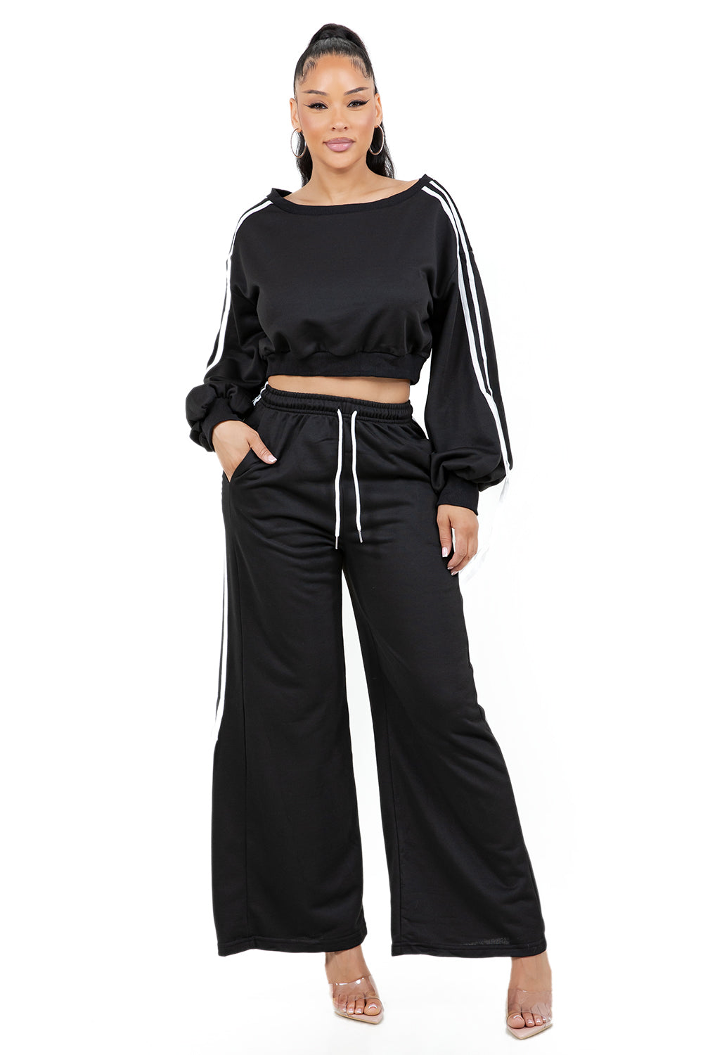 WOMEN FASHION SWEATSHIRT AND PANTS SET BY CLAUDE