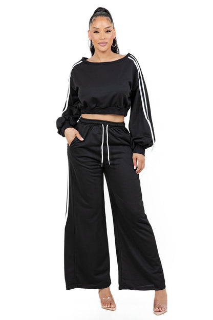 WOMEN FASHION SWEATSHIRT AND PANTS SET BY CLAUDE