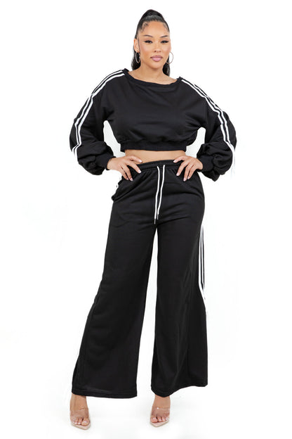 WOMEN FASHION SWEATSHIRT AND PANTS SET BY CLAUDE