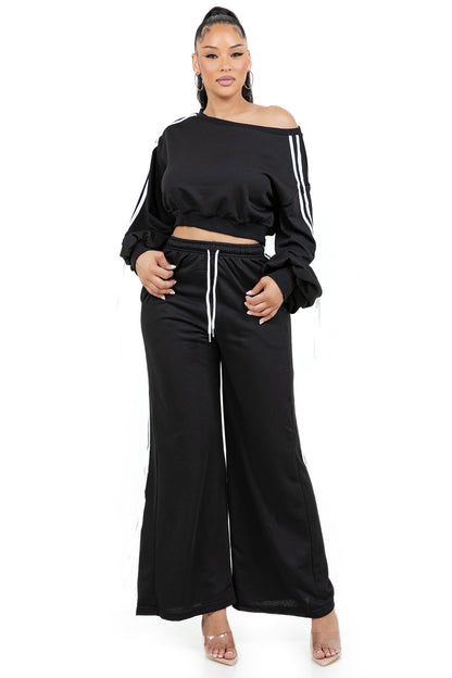 WOMEN FASHION SWEATSHIRT AND PANTS SET BY CLAUDE