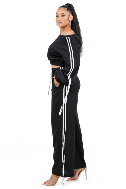 WOMEN FASHION SWEATSHIRT AND PANTS SET BY CLAUDE