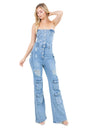 WOMEN FASHION DENIM JUMPSUIT BY CLAUDE