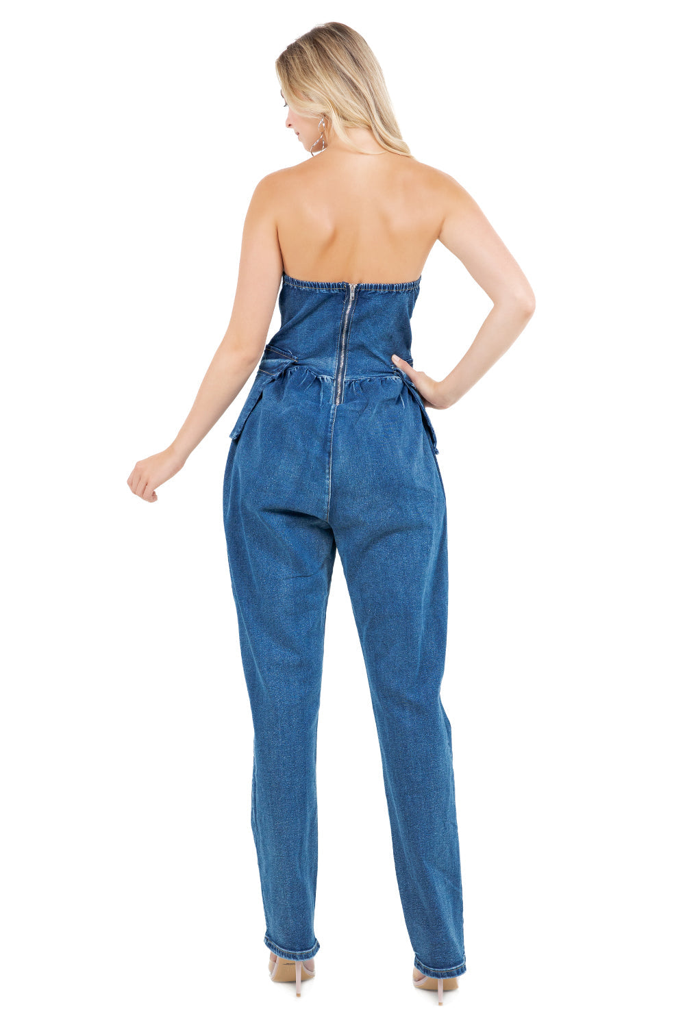 WOMEN FASHION DENIM JUMPSUIT BY CLAUDE