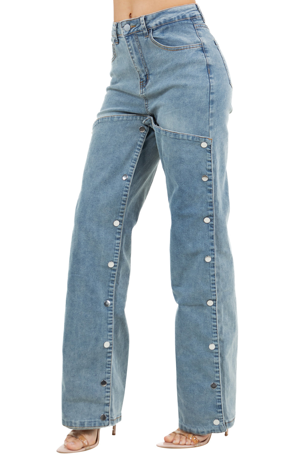 WOMEN FASHION STYLE DENIM PANTS BY CLAUDE