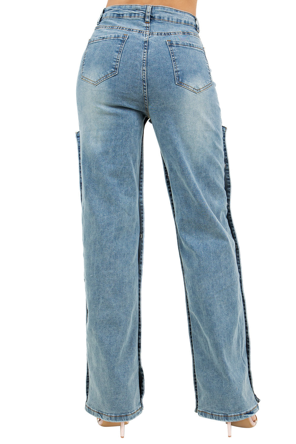WOMEN FASHION STYLE DENIM PANTS BY CLAUDE