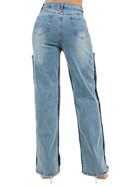 WOMEN FASHION STYLE DENIM PANTS BY CLAUDE