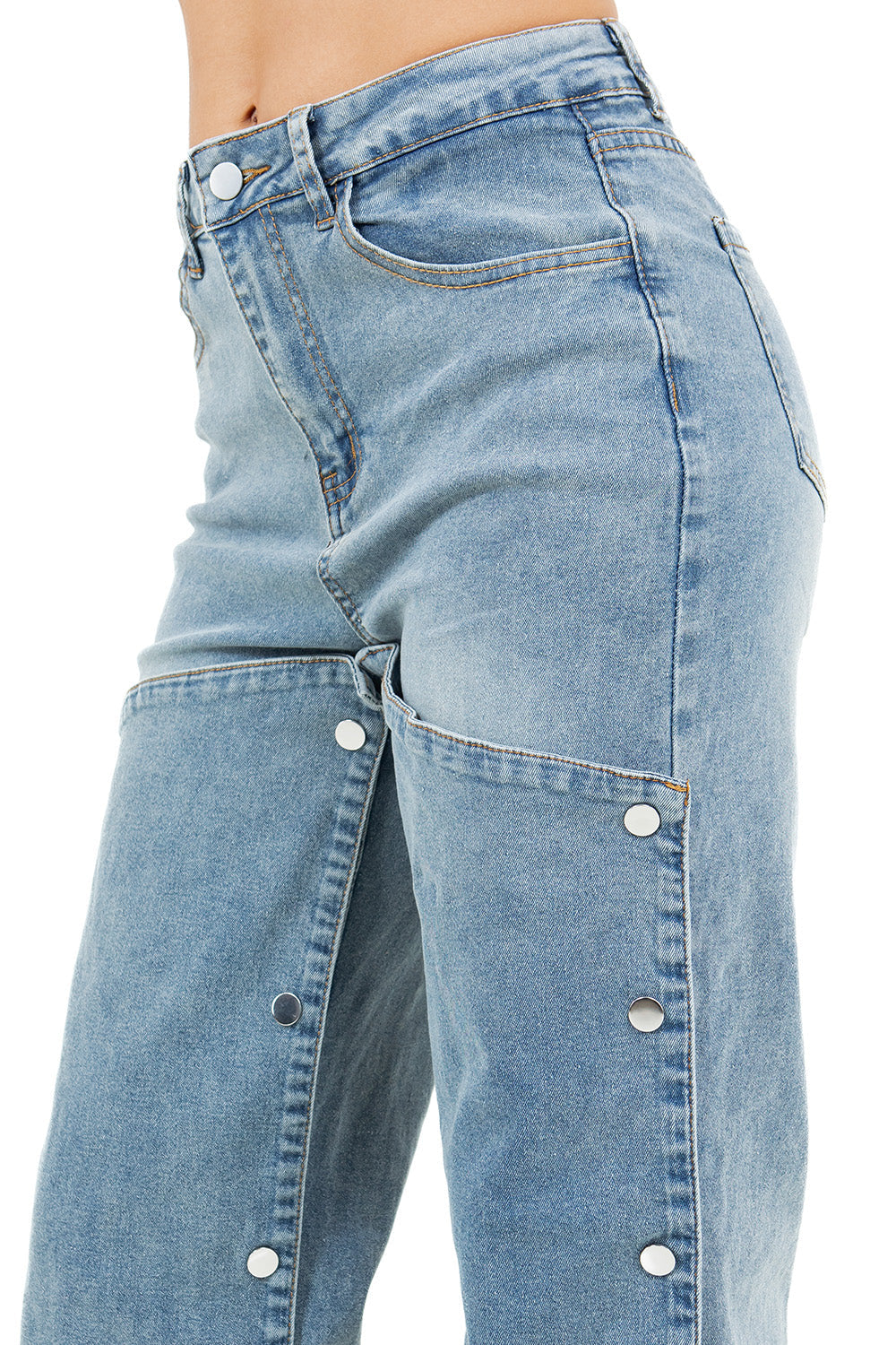 WOMEN FASHION STYLE DENIM PANTS BY CLAUDE
