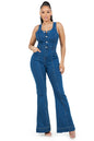 WOMEN FASHION DENIM JUMPSUIT BY CLAUDE