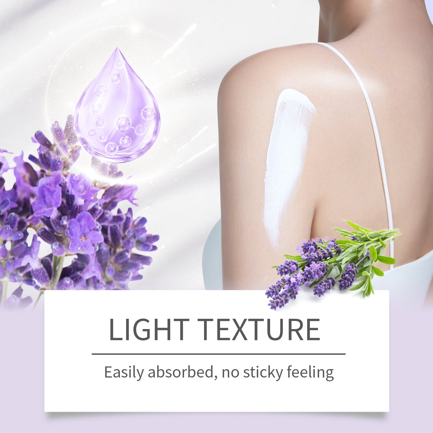Lavender Body Soothing Fragrance Set Gentle Moisturizing Skin Hydrating Skin Care Set