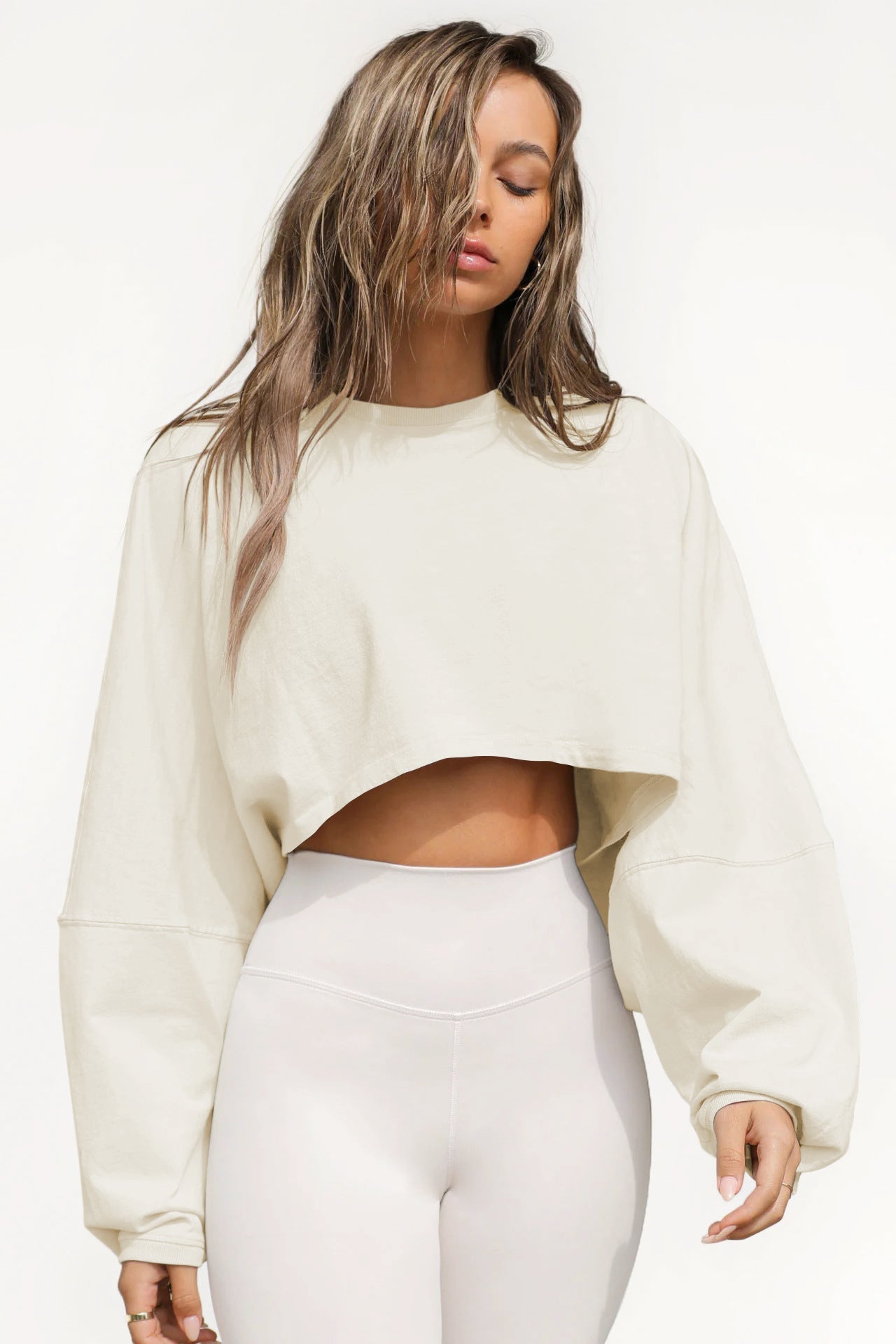 Active Comfort Long Sleeved Sweatshirt Crop Top Country in My Heart