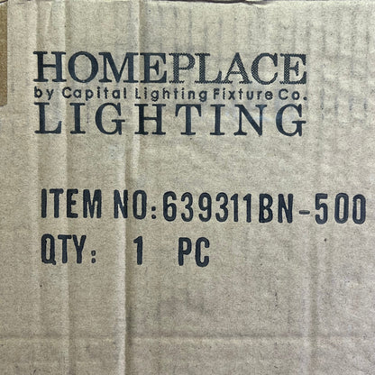 HOME PLACE  Modern Carter Sconce Lighting Fixture  Brushed Nickel 639311BN-500 PayWut