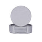 Creative PU leather coaster Exquisite insulated tea water cushion Square leather coaster