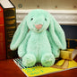 Embroidered Bunny Doll Plush Toy Long Eared Bunny Baby Sleeping with Big Eared Bunny Doll