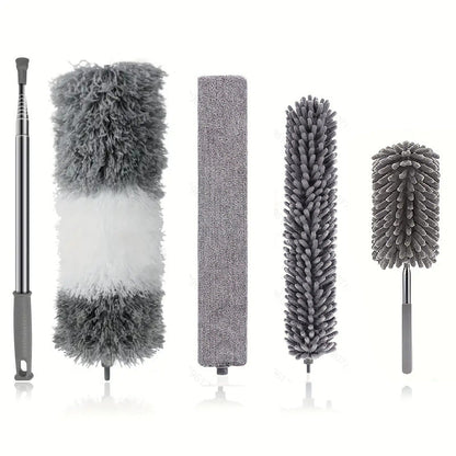 Duster for Home Dusting and Ceiling Cleaning with Extendable Handle