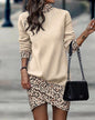 Wild West Chic Long-Sleeved High-Neck Irregular Dress for Cowgirls Country in My Heart