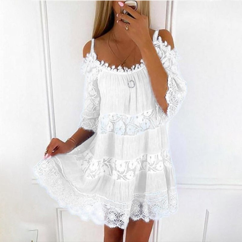 Lace Embrace Summer Sling Dress Country in My Heart