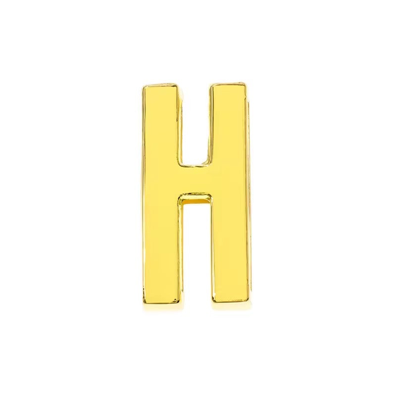 Scarf Slide Letters – 30mm – 14K Gold Non Tarnish Deep South Originals