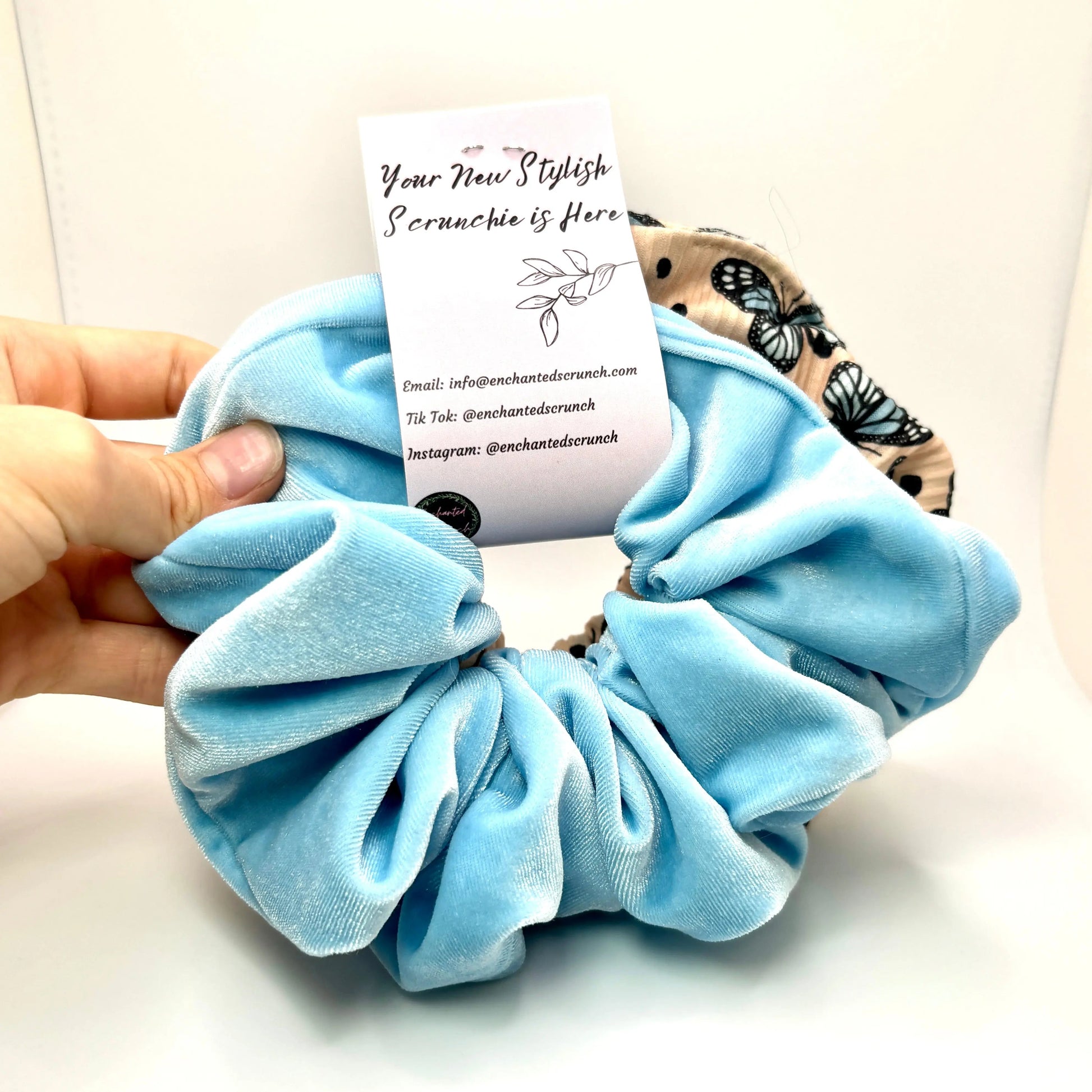 Blue Butterfly Summer Scrunchie Set Enchanted Scrunch