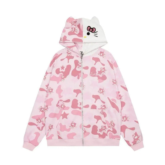 Vintage Hooded Sweatshirt for Cats - Autumn/Winter