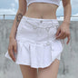 High-Waisted Pleated Jean Skirt for Country Girls and Bartenders Country in My Heart
