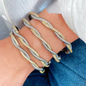 Twisted Duo Bracelet Mixed Metal Water Resistant Non Tarnish Deep South Originals