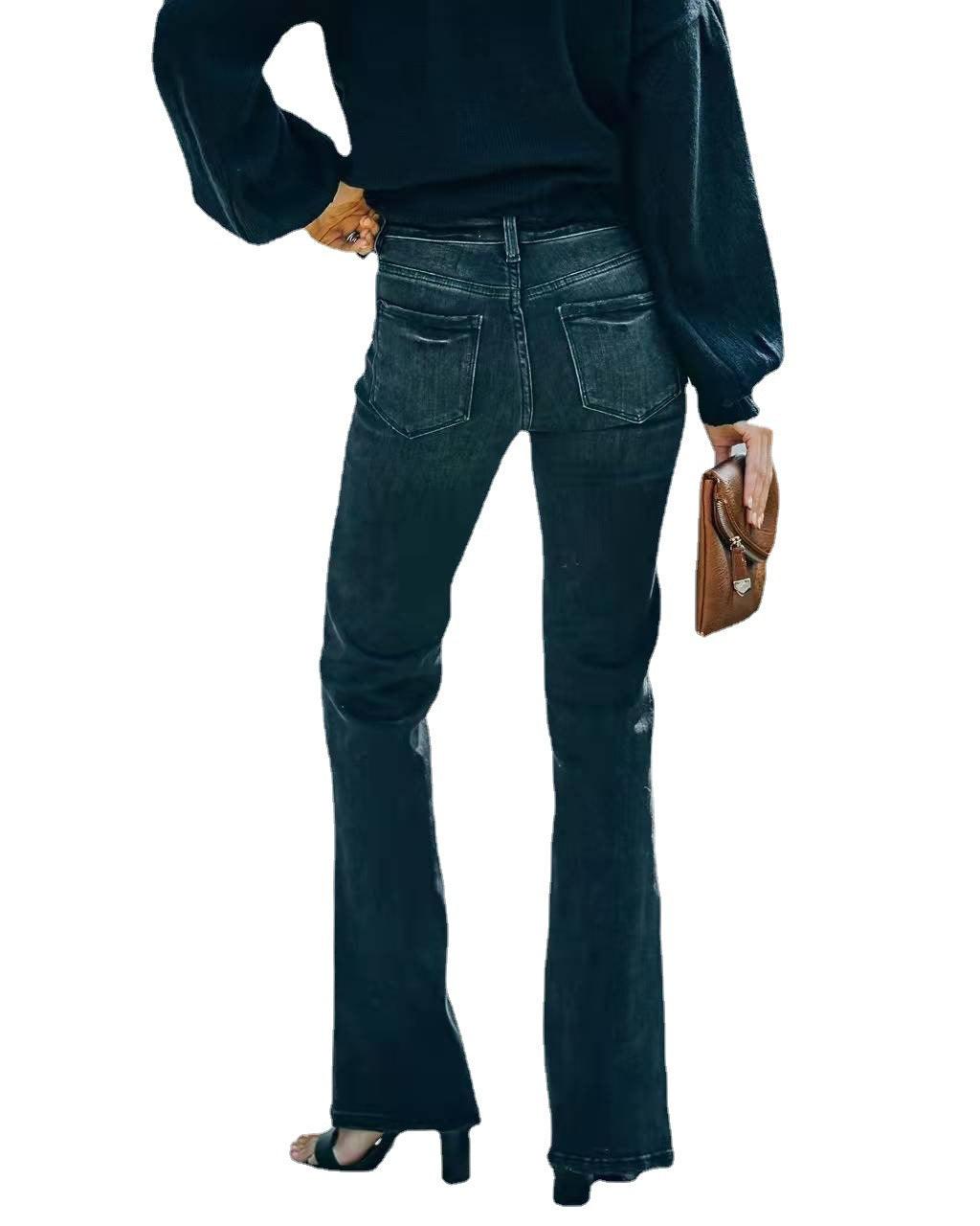 High Waist Black Pencil Jeans – Perfect Fit for Cowgirls Country in My Heart