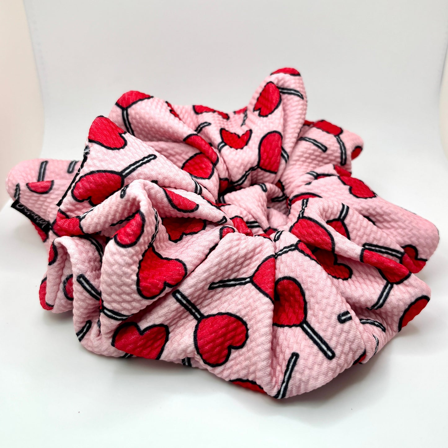 Heart Lollipop Valentine's Day Bullet Scrunchie Enchanted Scrunch