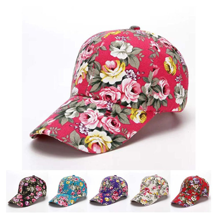 Floral Print Adjustable Baseball Cap Country in My Heart