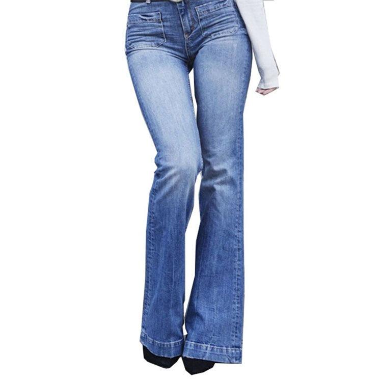 Cowgirl Chic Wide Flare Jeans - Stylish Denim Flare Pants for Trendy Women Country in My Heart