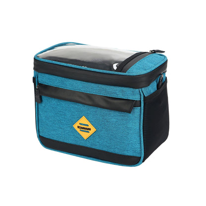 Bicycle Front Beam Bag Head Bag Electric Vehicle Handlebar Bag Anti-Splashing Front Bag Motorcycle Insulation Bag Picnic Bag