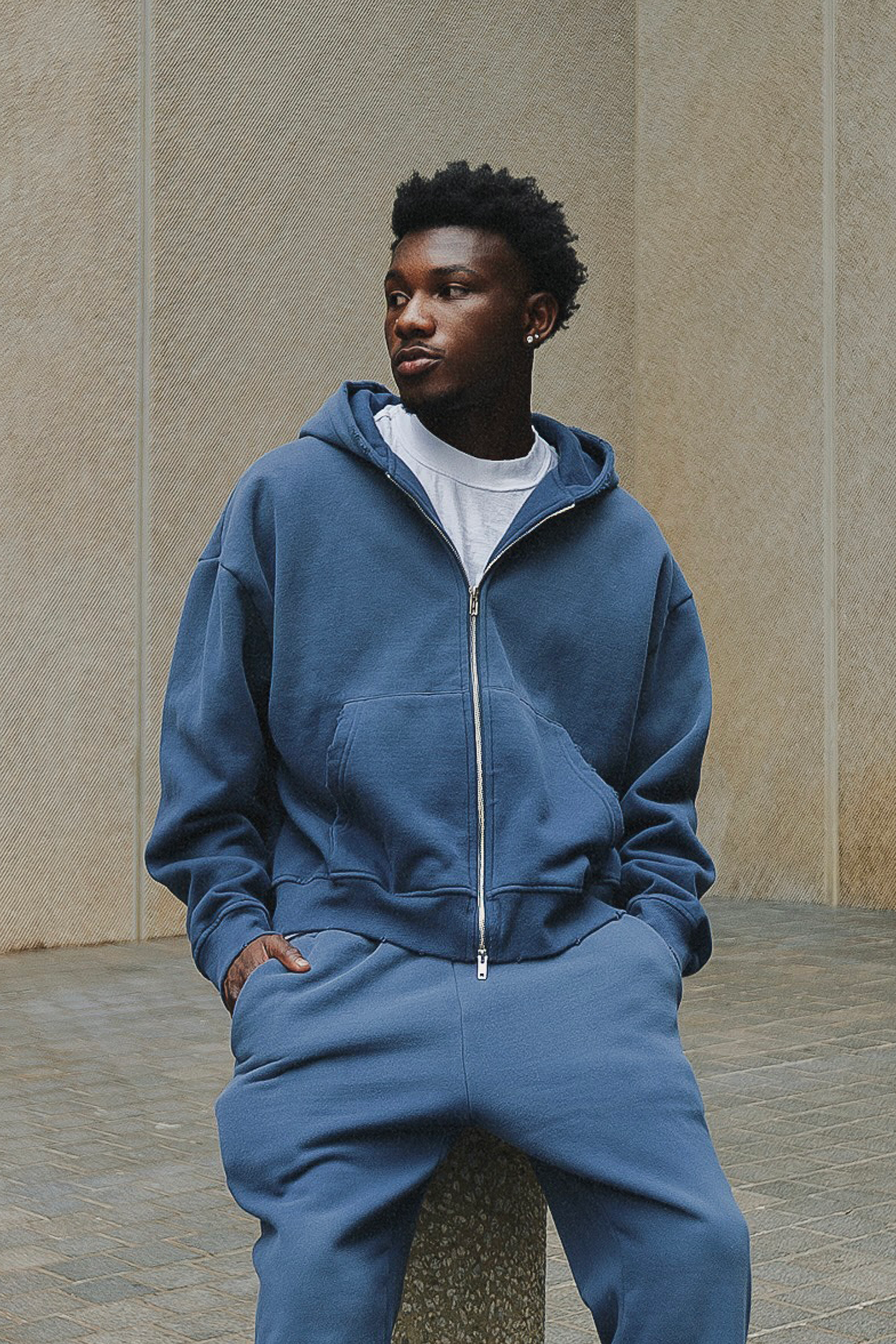 Weathered Zip Up Superline