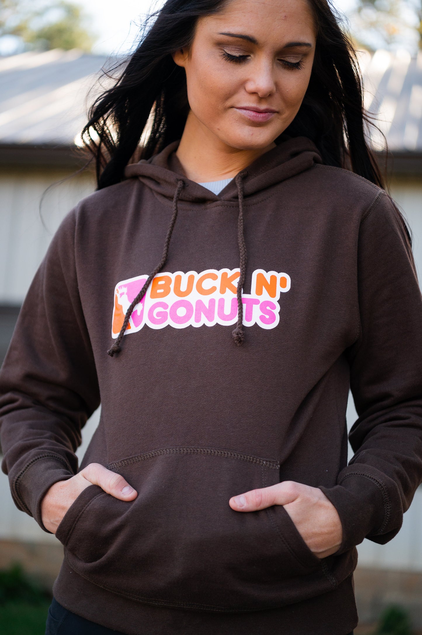 Buck N' Go Nuts Hoodie: Ladies Horseplay Apparel