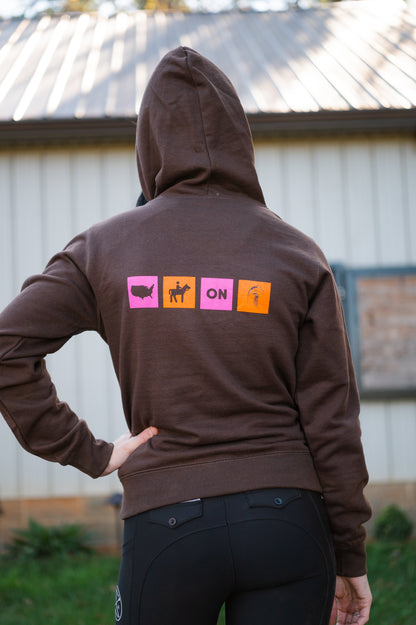 Buck N' Go Nuts Hoodie: Ladies Horseplay Apparel