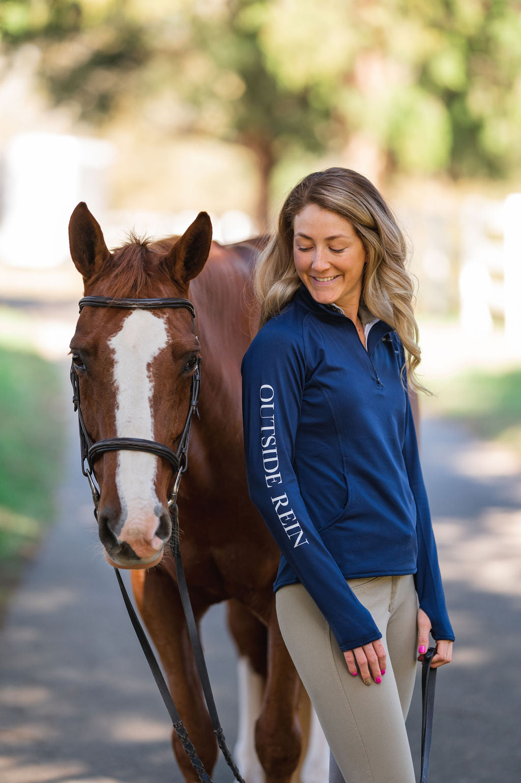 Inside Leg Outside Rein Baselayer: Navy Horseplay Apparel