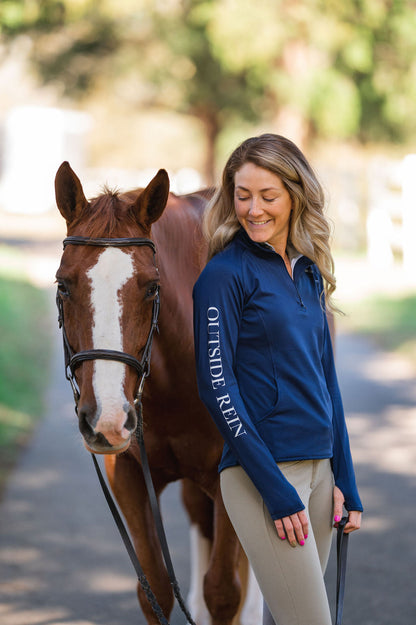 Inside Leg Outside Rein Baselayer: Navy Horseplay Apparel