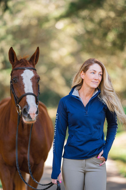 Inside Leg Outside Rein Baselayer: Navy Horseplay Apparel