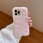 Ottwn Candy Color Warm Furry Phone Case For iPhone 11 12 13 Pro Max 14 Pro Max 14Plus Camera Lens Protection Soft TPU Back Cover
