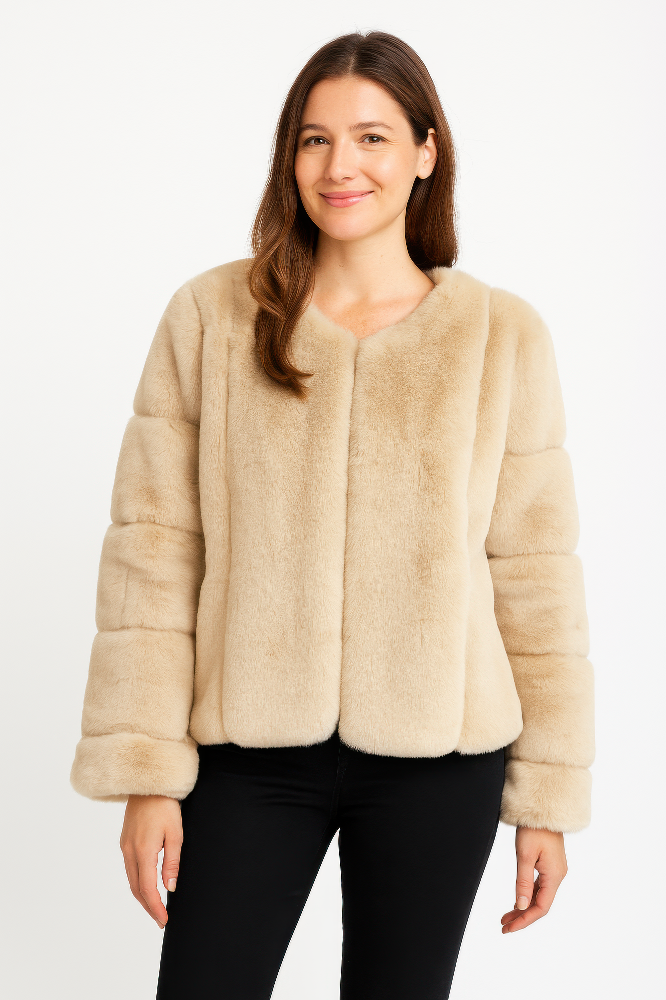 Faux Fur Trim Cape See size chart under “more details” The Fashion Celestial