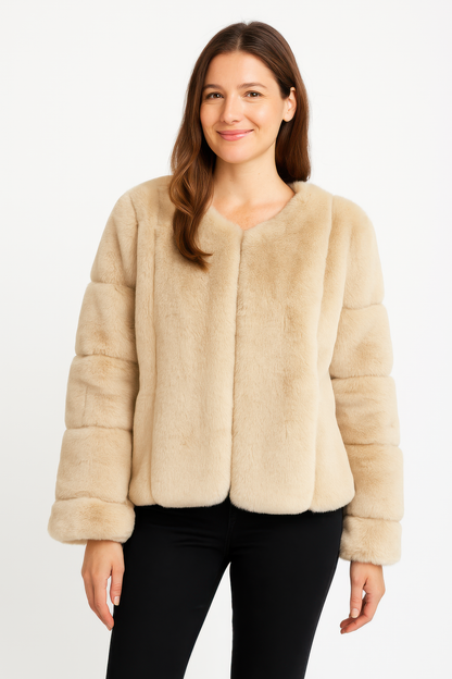 Faux Fur Trim Cape See size chart under “more details” The Fashion Celestial